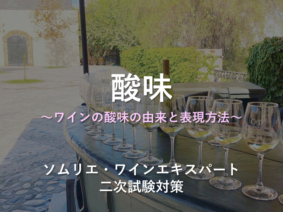 酸味 ソムリエ ワインエキスパート二次試験 The Planet Of Wine