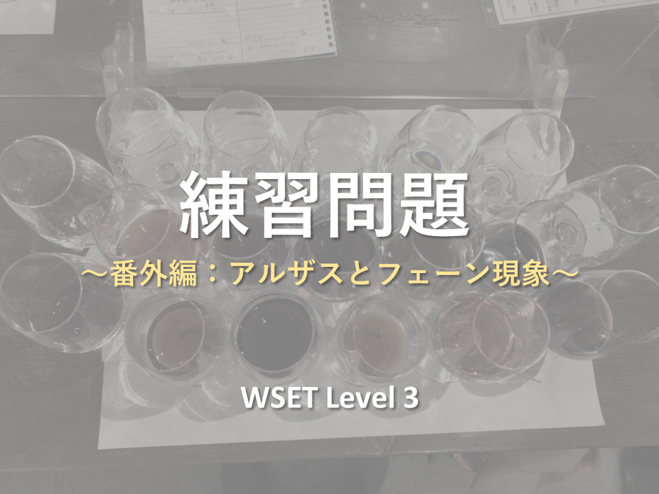 Wset Level3 練習問題 番外編 アルザスとフェーン現象 The Planet Of Wine